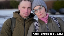 Журналіст Білоруської служби Радіо Свобода Андрій Кузнечик з дружиною Алесею Рак