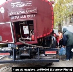 Підвезення води у Бердянську