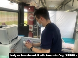 Мобільний пункт вакцинування у Польщі