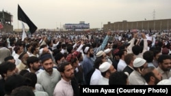 Pashtun Tahafuz Movement (PTM) held a major protest gathering in Peshawar Pakistan on April 8.