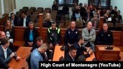 Під час оголошення вироку, Подґориця, відеокадр 9 травня 2019 року