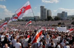 Під час «Маршу свободи» в Мінську, 16 серпня 2020 року