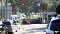 Ілюстраційне фото. Черга на перетин кордону між Литвою та Білоруссю, серпень 2023 року