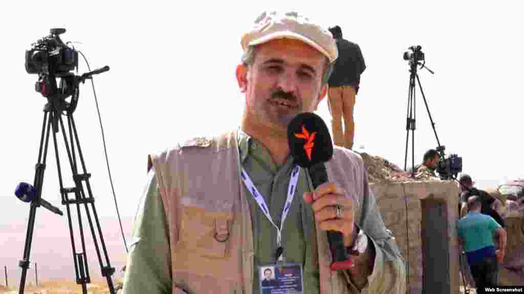 Махмуд під час репортажу для Радіо Фарда (Радіо Свобода/Радіо Вільна Європа) за кілька днів перед пораненням. 
