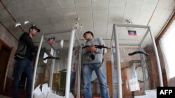 Так называемый «референдум» в Донецке. 11 мая 2014 года