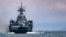 Корабель ВМС Росії під час навчань у Чорному морі, 14 квітня 2021 року
