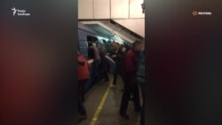Кадри з метро російського Петербурга після вибуху (відео) Кадри з метро російського Петербурга після вибуху (відео)