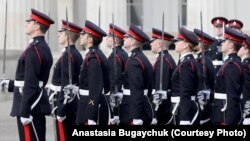 Церемонія випуску в Royal Military Academy Sandhurst, грудень 2018 року (із особистого архіву Анастасії Бугайчук)