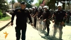 Police Clash With Antigay Protesters At Montenegro Pride Parade Police Clash With Antigay Protesters At Montenegro Pride Parade