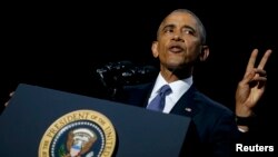 Президент США Барак Обама виступає з прощальною промовою, Чикаго, 10 січня 2017 року