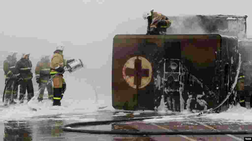 Авария на трассе в Евпатории, 6 февраля 2017 года 