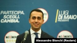 Лідер Руху п’яти зірок Луїджі Ді Майо на прес-конференції після парламентських виборів. Рим, 5 береня 2018