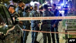 На месте теракта в районе Яффо, Тель-Авив, Израиль, 1 октября 2024 года