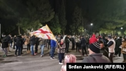 Protest građana zbog inicijative za obaranje Vlade Zdravka Krivokapića, Podgorica 19. januar 2022.