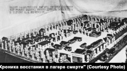 Макет лагеря Собибор, сделанный Александром Печерским