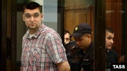 Степан Зимин во время суда по "Болотному делу", июль 2013 года