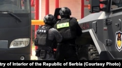 Zajednička vežba pripadnika specijalnih policijskih jedinica Srbije i Kine u u Guangdžou, glavnom gradu južne kineske provincije Guangdong, 11. septembra 2024.