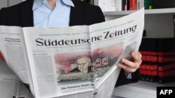 Первая страница немецкой газеты Sueddeutsche Zeitung за 7 апреля 2016 года, посвященная "Панамскому досье"