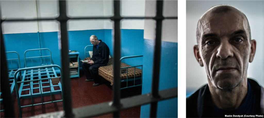 Василь, 52 роки. Діагноз: мультирезистентний туберкульоз. Липень 2011 року. Довічно ув’язнений у Херсонській виправній колонії № 61 за свідоме вбивство. Сидів уже тричі. У камері доглядає за сусідом, паралізованим після інсульту.