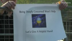 «Сильне занепокоєння» не допоможе – акція в Ризі для ЄС «Сильне занепокоєння» не допоможе – акція в Ризі для ЄС