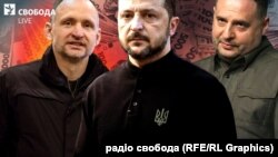 Татаров, Зеленський, Єрмак (колаж)