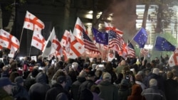 Thousands Protest In Georgia One Year After Controversial Elections Thousands Protest In Georgia One Year After Controversial Elections