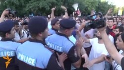 Armenian Protesters Confront Police Armenian Protesters Confront Police