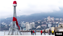 Ялта, Масандрівська набережна. Окупований Росією Крим. 8 січня Ukraine 2021 року