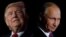 Дональд Трамп (л) и Владимир Путин (коллаж)