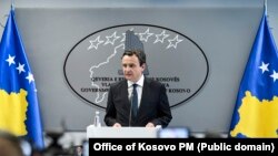 Kryeministri në detyrë i Kosovës, Albin Kurti. 21 korrik, 2025.