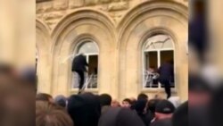Abkhaz Separatist Leader Urges Protesters To Leave Parliament, Pledges Resignation Abkhaz Separatist Leader Urges Protesters To Leave Parliament, Pledges Resignation