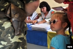 Голосування на одній з виборчих дільниць у Львові під час виборів президента України, 25 травня 2014 року