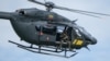 На фото: новий багатоцільовий гелікоптер Airbus H145 D3 авіаційного управління Державної прикордонної охорони Литви, аеродром у Палукнісі, поблизу кордону з Білоруссю, 24 липня 2025 року