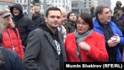 Московские муниципальные депутаты Илья Яшин и Юлия Галямина