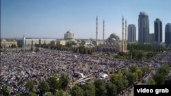 Акция в поддержку мусульман в Мьянме, Грозный