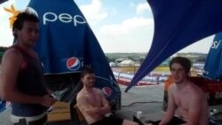 Іноземні вболівальники в Донецьку