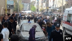 Взрыв в городе Дьярбакыр 11 апреля