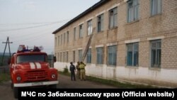 Пожар в районной больнице села Шелопугино Забайкальского края