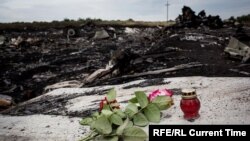 Уламки збитого літака рейсу MH17 біля Грабового в Донецькій області, липень 2014 року