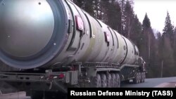 Минобороны России продемонстрировало ракету «Сармат» в 2018 году