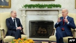 Канцлер Німеччини Олаф Шольц заявив, що без підтримки США та європейських союзників Україна не матиме шансів захистити себе. Фото архівне