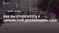 Опрос: как вы относитесь к «Крымской декларации» США? (видео) Опрос: как вы относитесь к «Крымской декларации» США? (видео)
