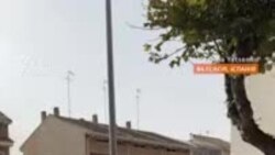 Вигляд вулиці у Валенсії після негоди (відео) Вигляд вулиці у Валенсії після негоди (відео)