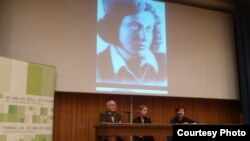 Aleksandar Kraus, Maria Glišić i Sanja Petrovi Todosijevič na predstavljanju projekta usmene istorije u Muzeju istorije Jugoslavije