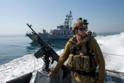 Патрульний катер Mark VI під час військових навчань, січень 2020 року