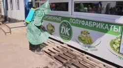 Дезінфекція на ринку в Донецьку