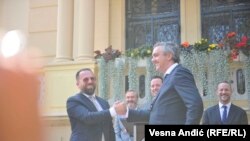 Predsednici privrednih komora Kosova i Srbije Berat Rukići (Rukiqi) i Marko Čadež
