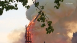 Шпиль собору Паризької Богоматері обвалився через пожежу (відео)