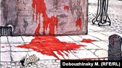 "Октябрьская идиллия", Мстислав Добужинский. Рисунок для журнала «Жупел», 1905