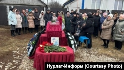 Похороны 19-летнего добровольца Сергея Муртазина, 2 декабря 2024 года, Нурлат, Татарстан